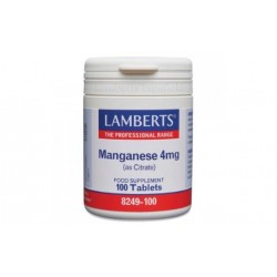 Lamberts Manganês 4 mg, 100 Comp.