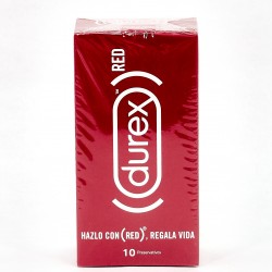 Durex Natural Red, 10 preservativos.
