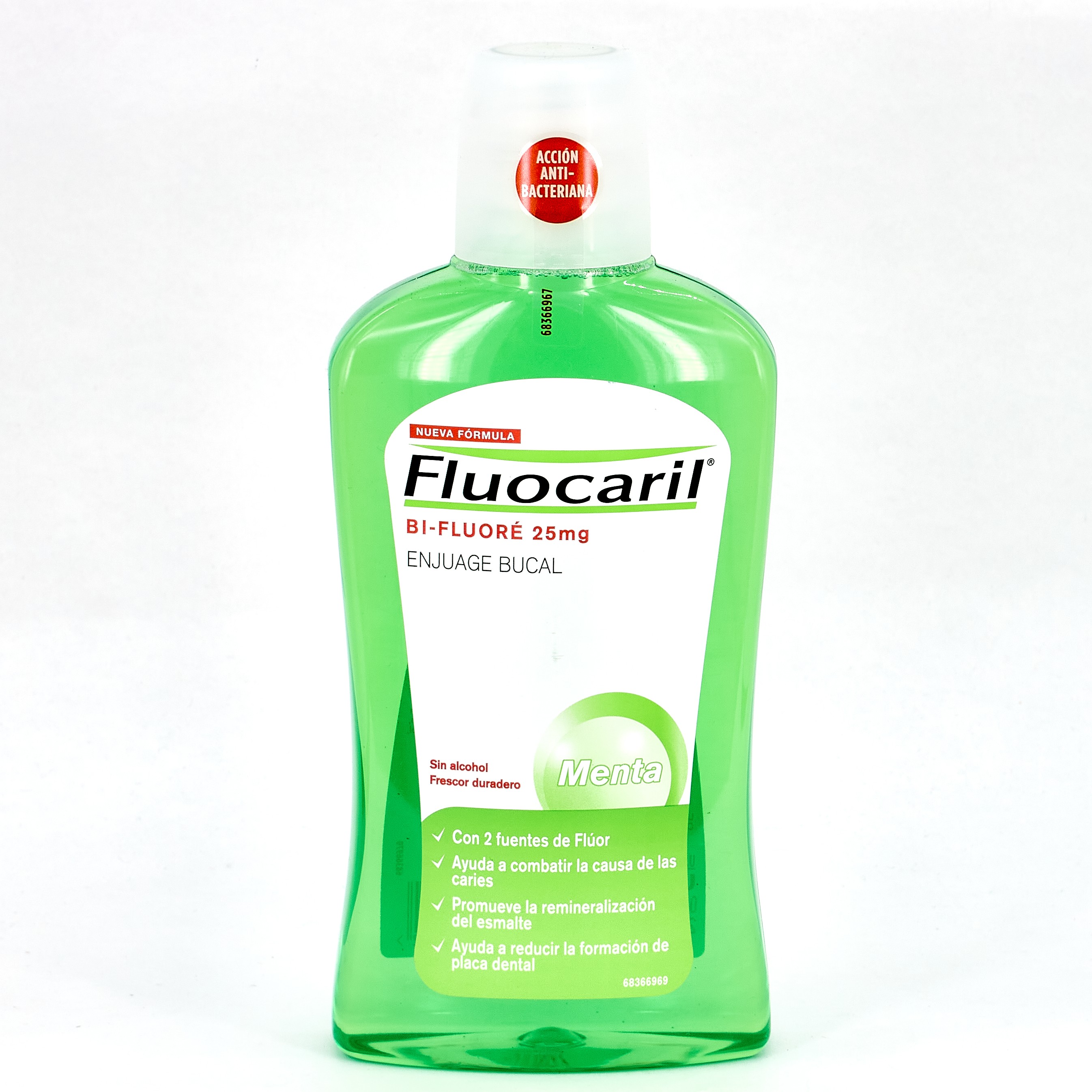 Fluocaril Bi-Fluore 25 mg Enxaguante bucal, 500 ml.