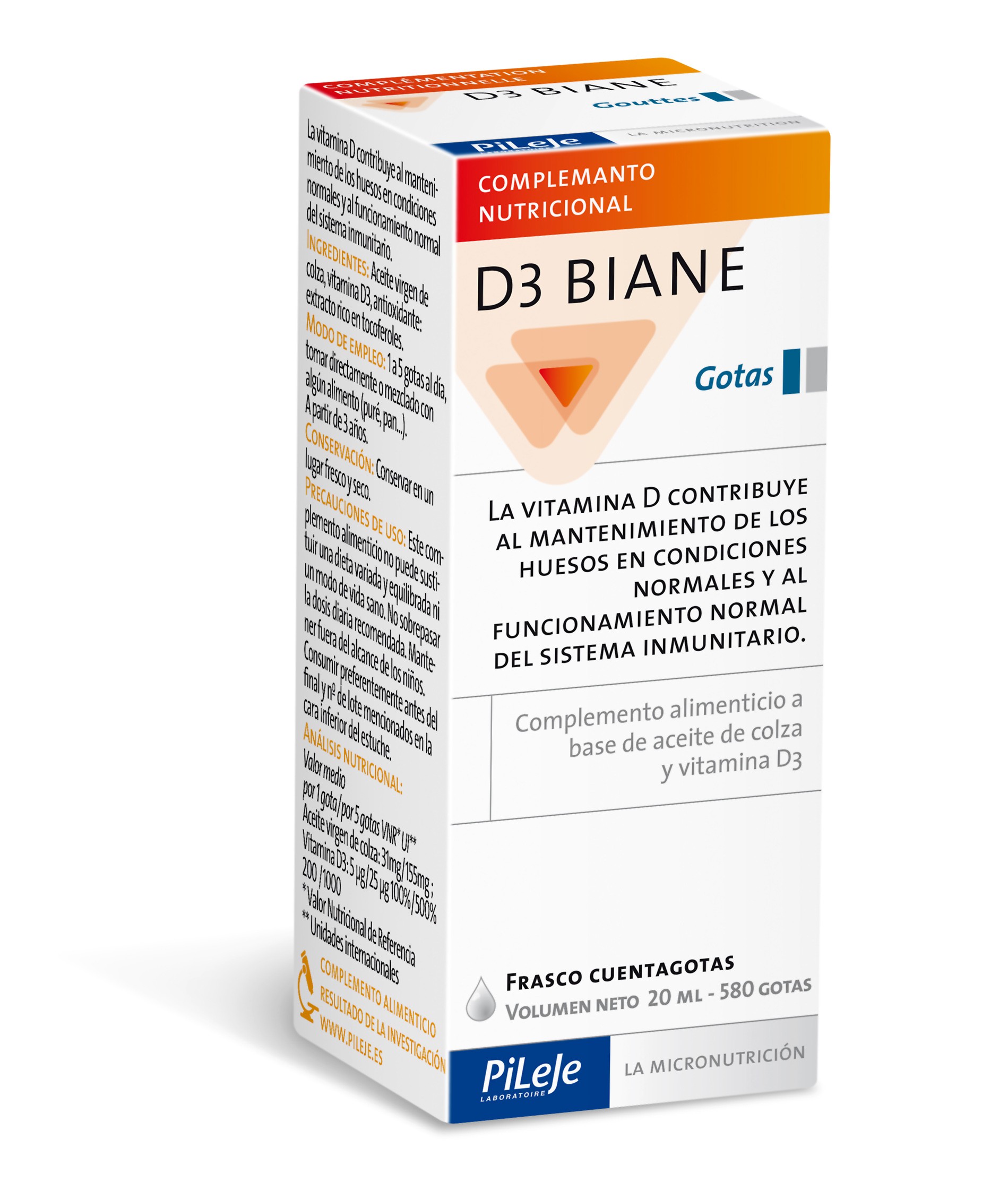 Pileje D3 Biane, 20 ml.