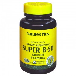 Natures Plus Super B-50, 60 cápsulas.