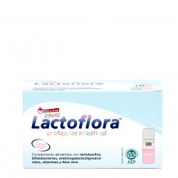 Crianças Lactoflora Intestinal Protector Morango, 10 frascos para injetáveis