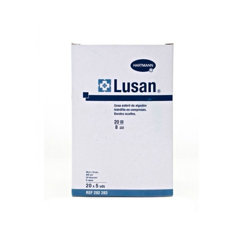 Compressas de gaze estéril Lusan, 20x5 unid.