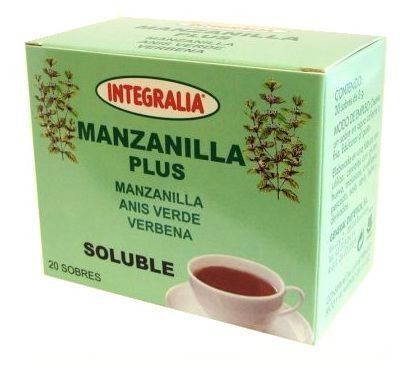 Integralia Manzanilla Plus Solúvel, 20 sachês.