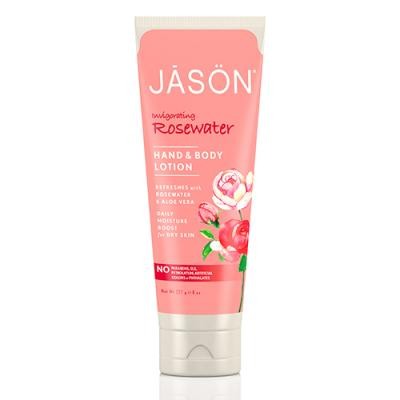 Jason Rose Water Hand & Loção Corporal, 227 g.