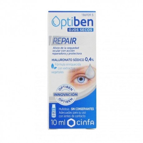 Optiben Reparador de Olho Seco, 10ml.