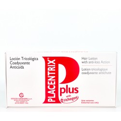 Placentrix Plus Loção Antiqueda de Cabelo, 10 ampolas.