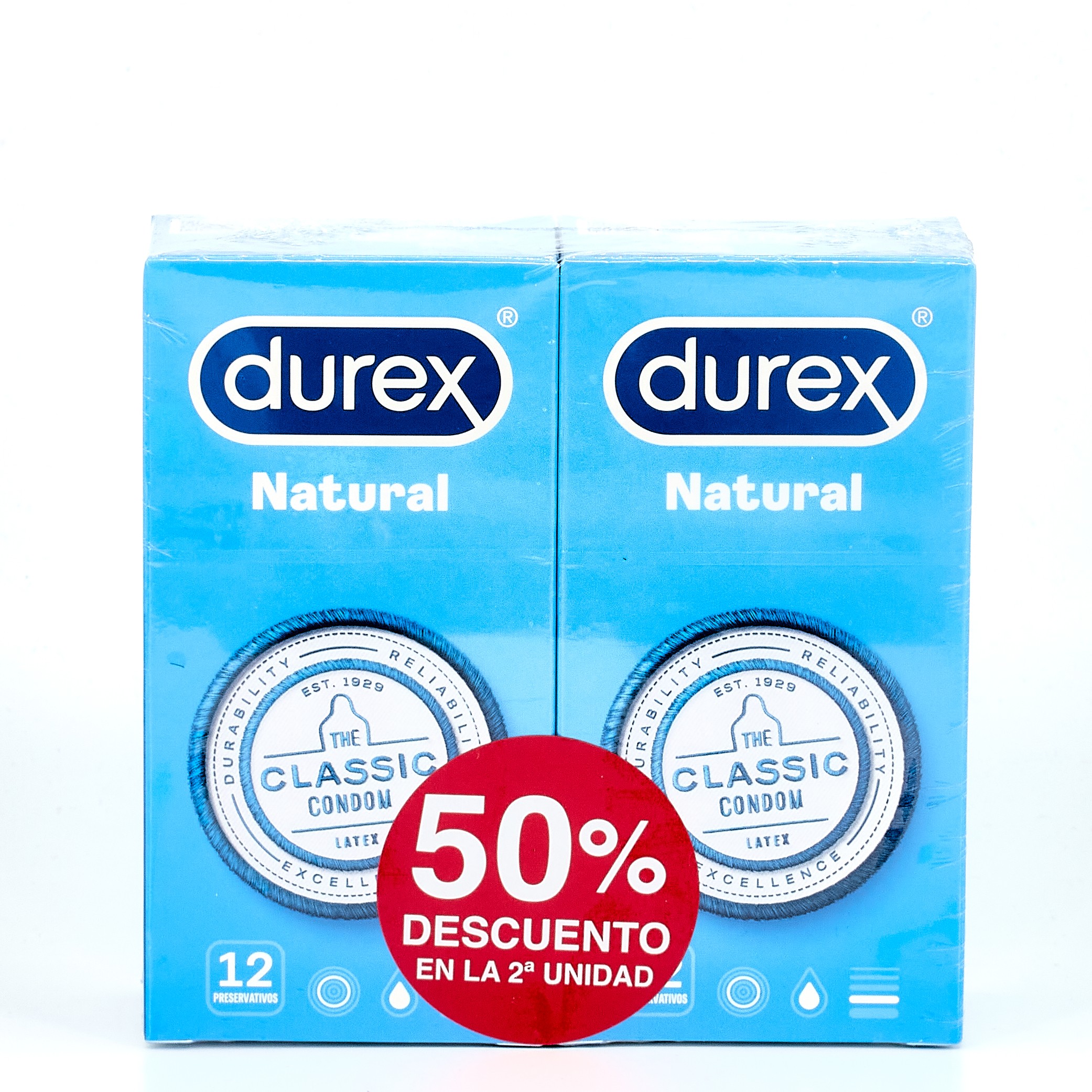 Durex Natural Plus, 2x12U