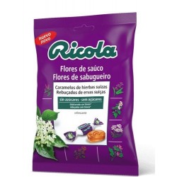 Ricola caramelo, sabor sabugueiro com Stevia, 70g.