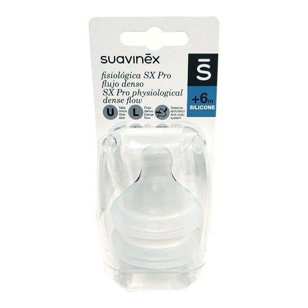 Suavinex Silicone Fisiológico Nimilo Fluxo Denso, 2 unid.