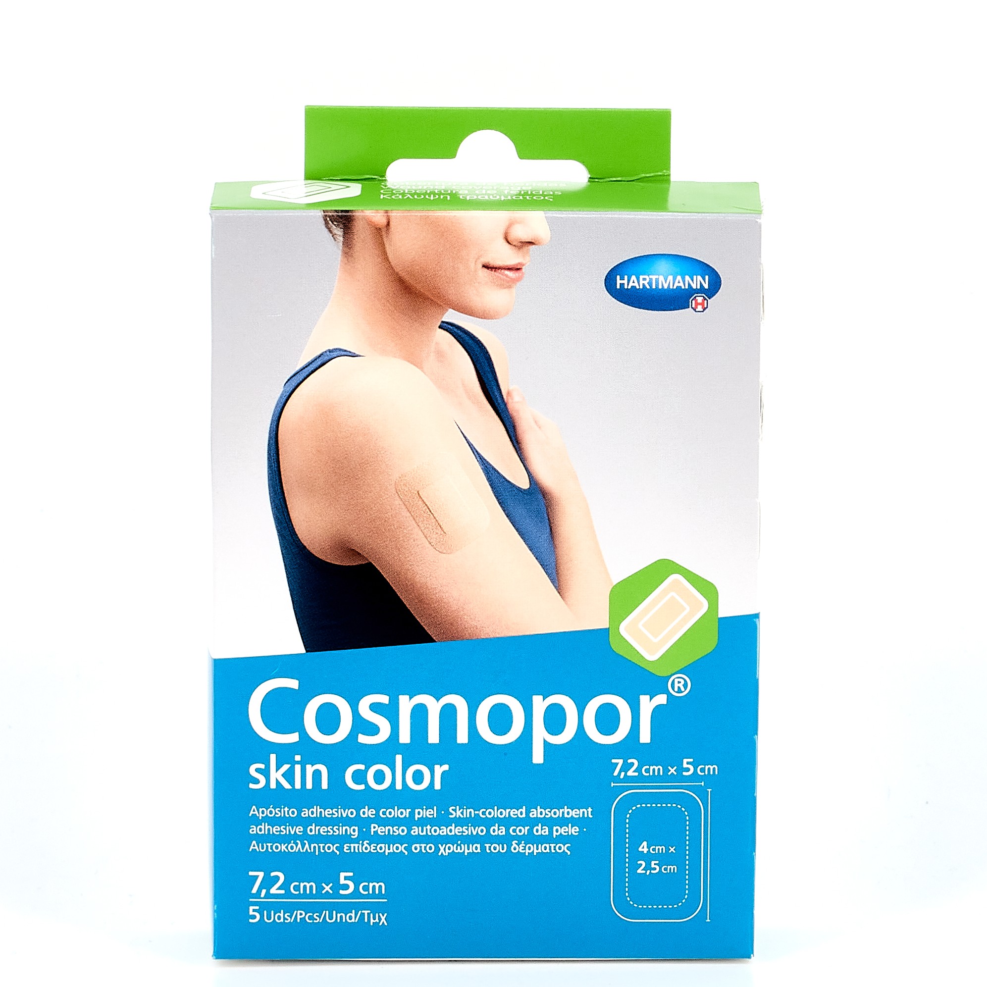 Cosmopor Cor da pele Sterile Dressing 7.2x5 cm, 5 pcs.