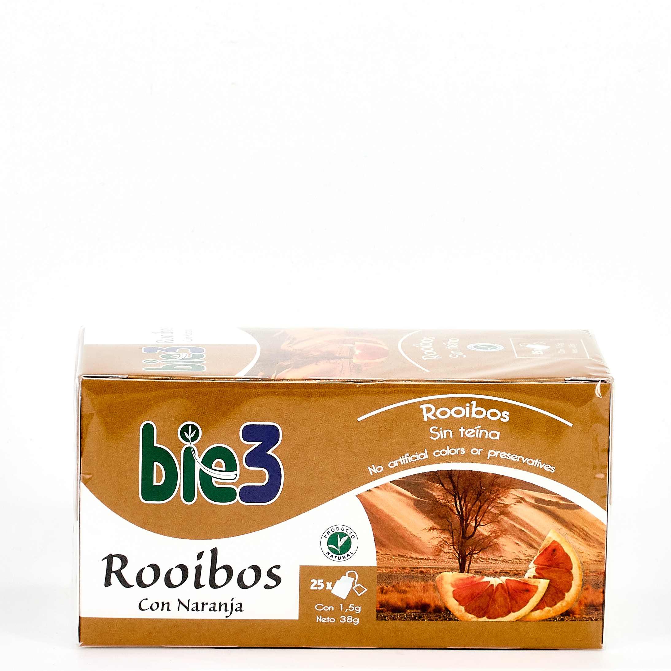 Bie3 Rooibos com Laranja, 25 Filtros.