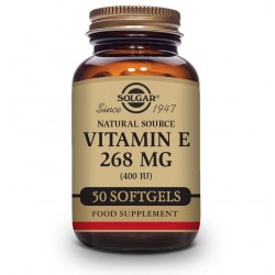 Solgar Vitamina E 400 UI 268mg, 50 Cápsulas Vegetais