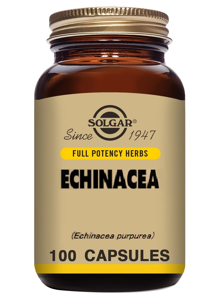 Solgar SPF Echinacea, 60 cápsulas vegetais.