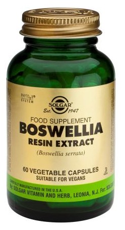 Solgar SPF Boswellia, 60 cápsulas vegetais.