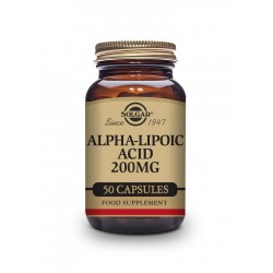 Solgar Ácido alfa-lipoico 200 mg, 50 cápsulas vegetarianas.