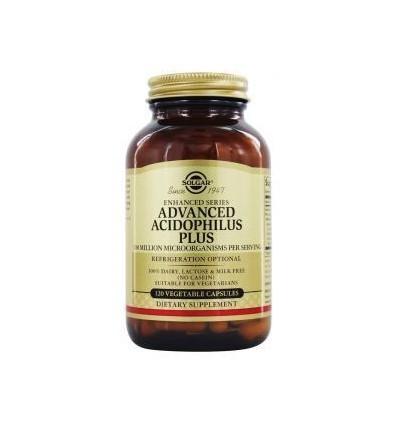 Solgar Advanced Acidophilus Plus, 120 cápsulas vegetarianas.