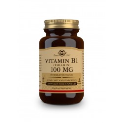 Solgar Vit B1 (tiamina) 100 mg, 100 cápsulas vegetarianas.