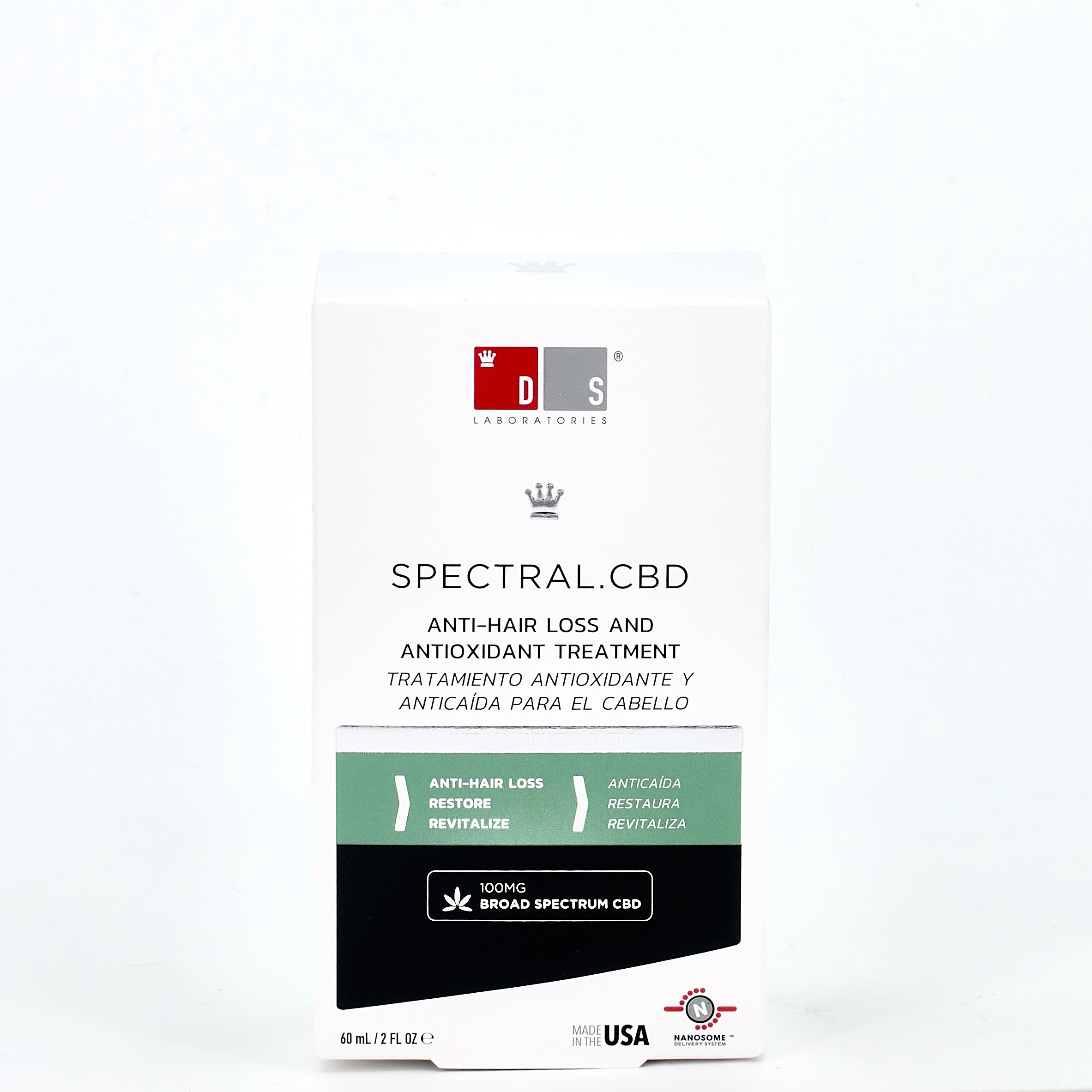 Spectral CBD Anti-Queda de Cabelo &Loção Antioxidante, 60 ml.