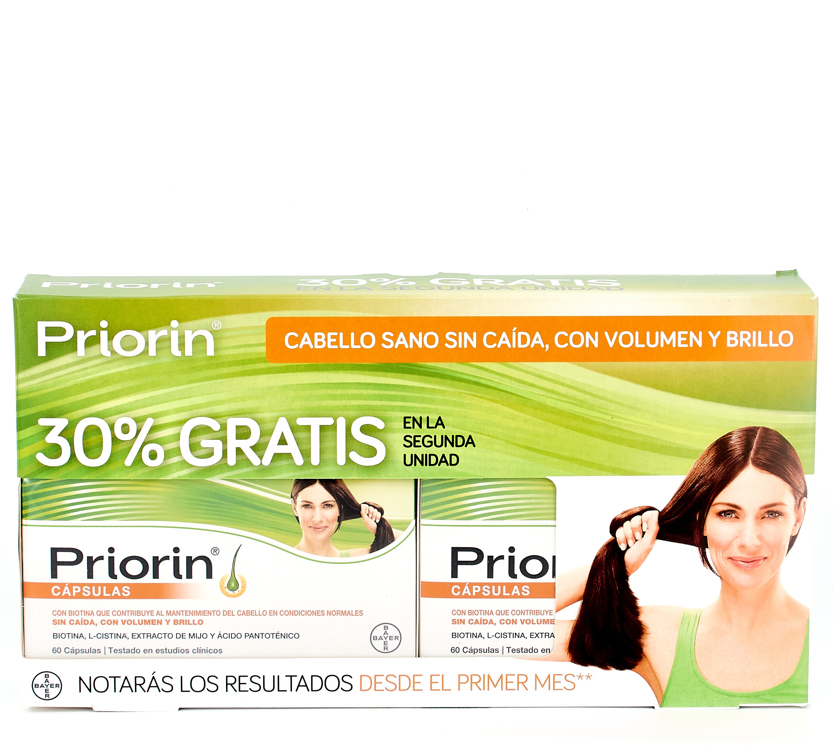 Priorin dupla queda de cabelo, 2 x 60 Cápsulas