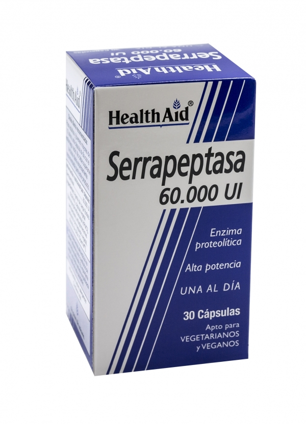 Auxílio Saúde Serrapeptasa 60000 ui, 30 cápsulas