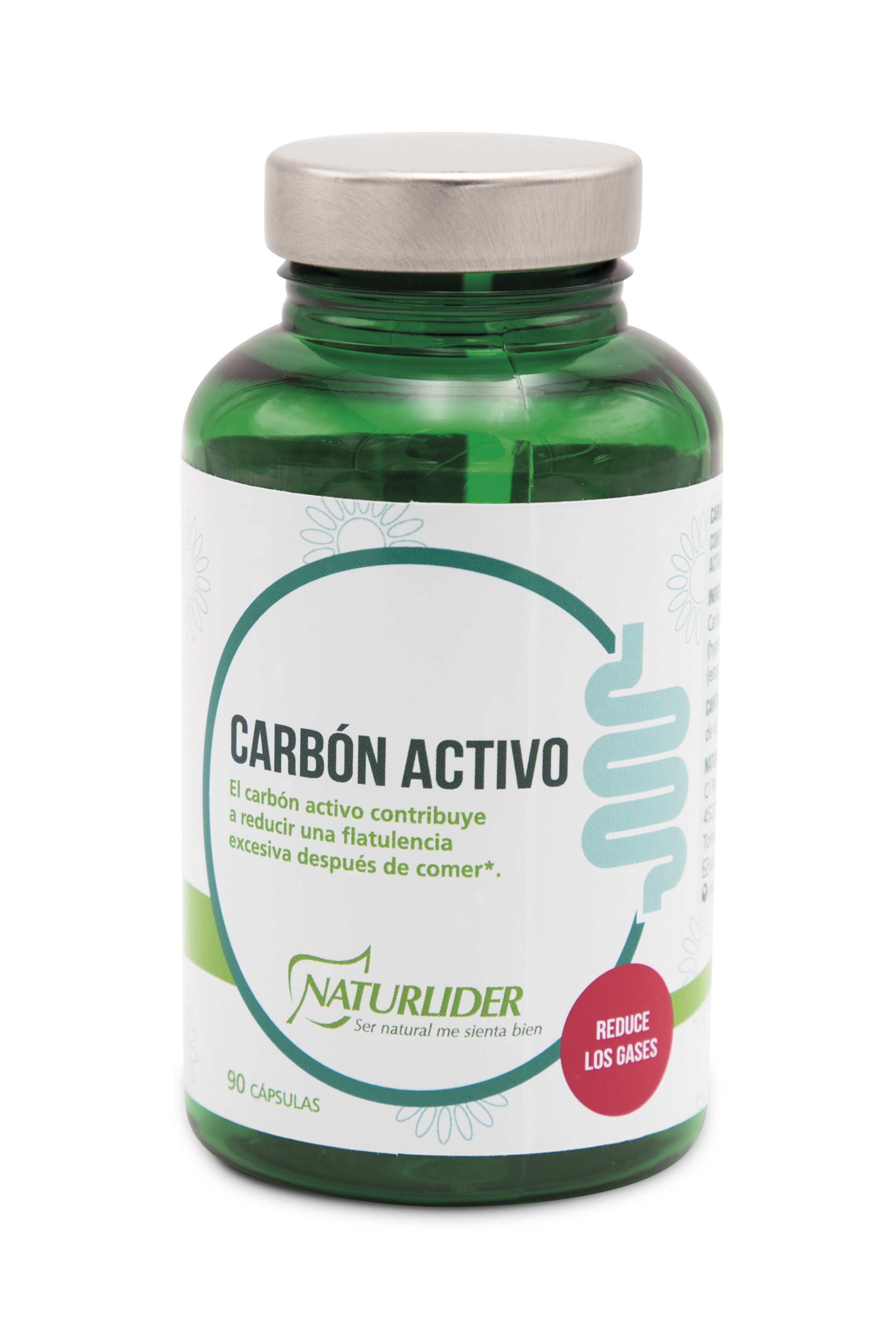 Naturlider Carvão vegetal ativado, 90 cápsulas