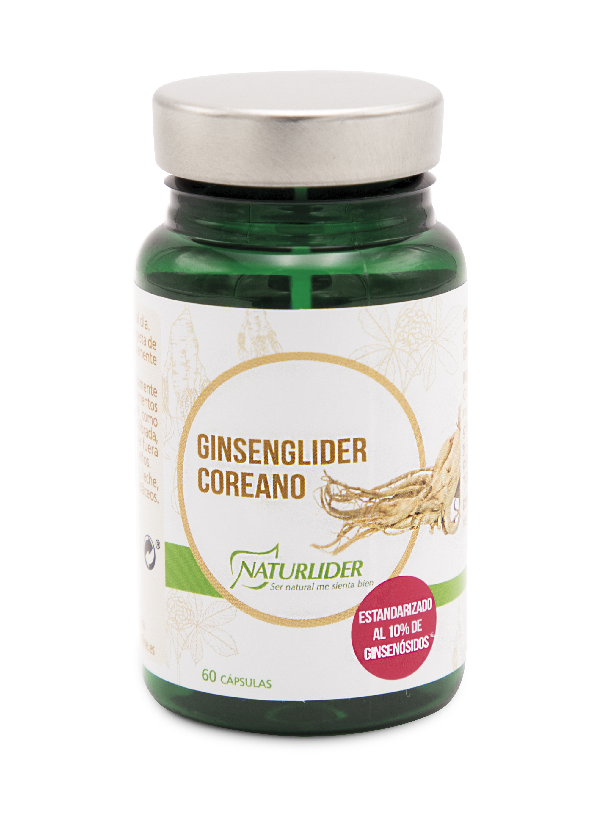 Naturlider Ginsenglider coreano STD, 60 vegicaps