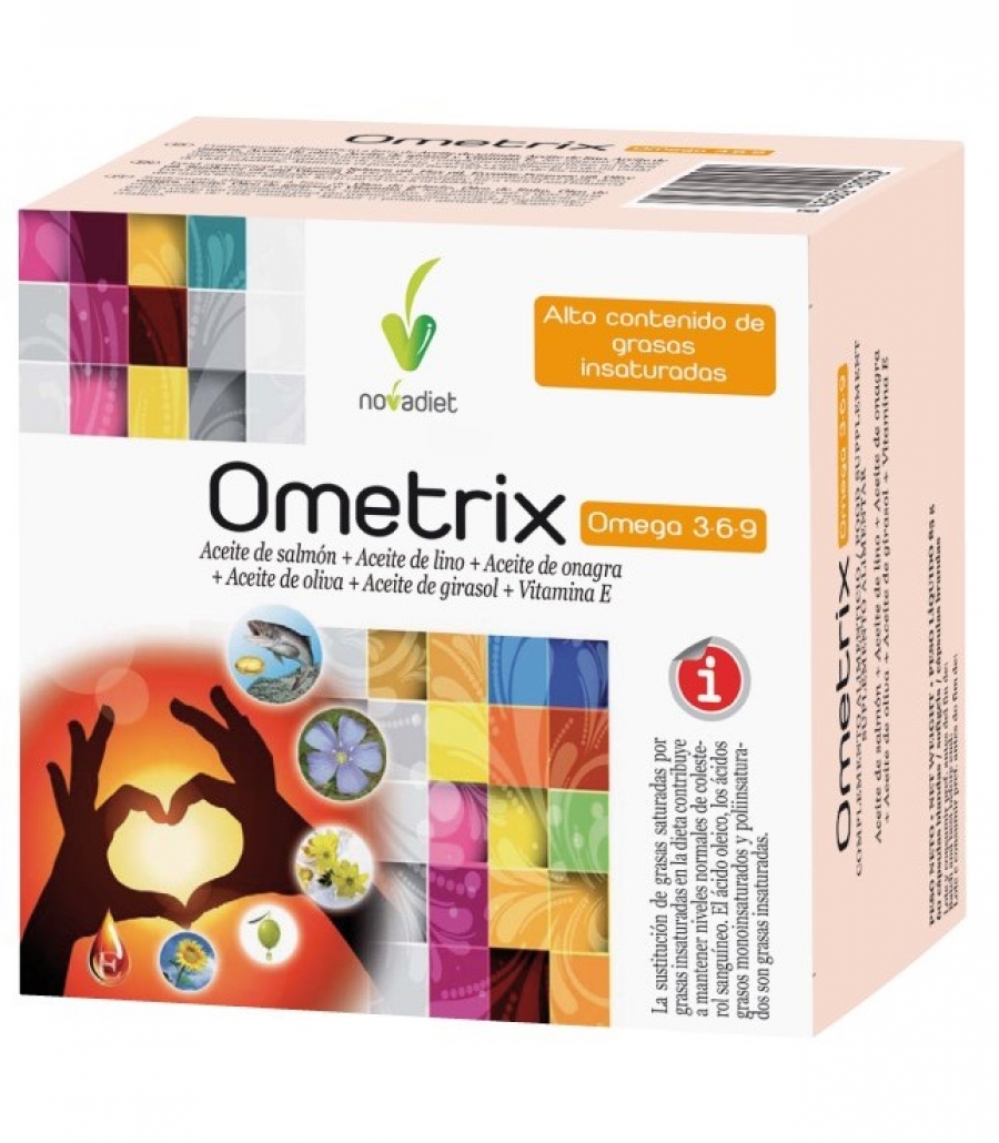 Novadiet Ometrix omega 3 6 9, 60 Cápsulas