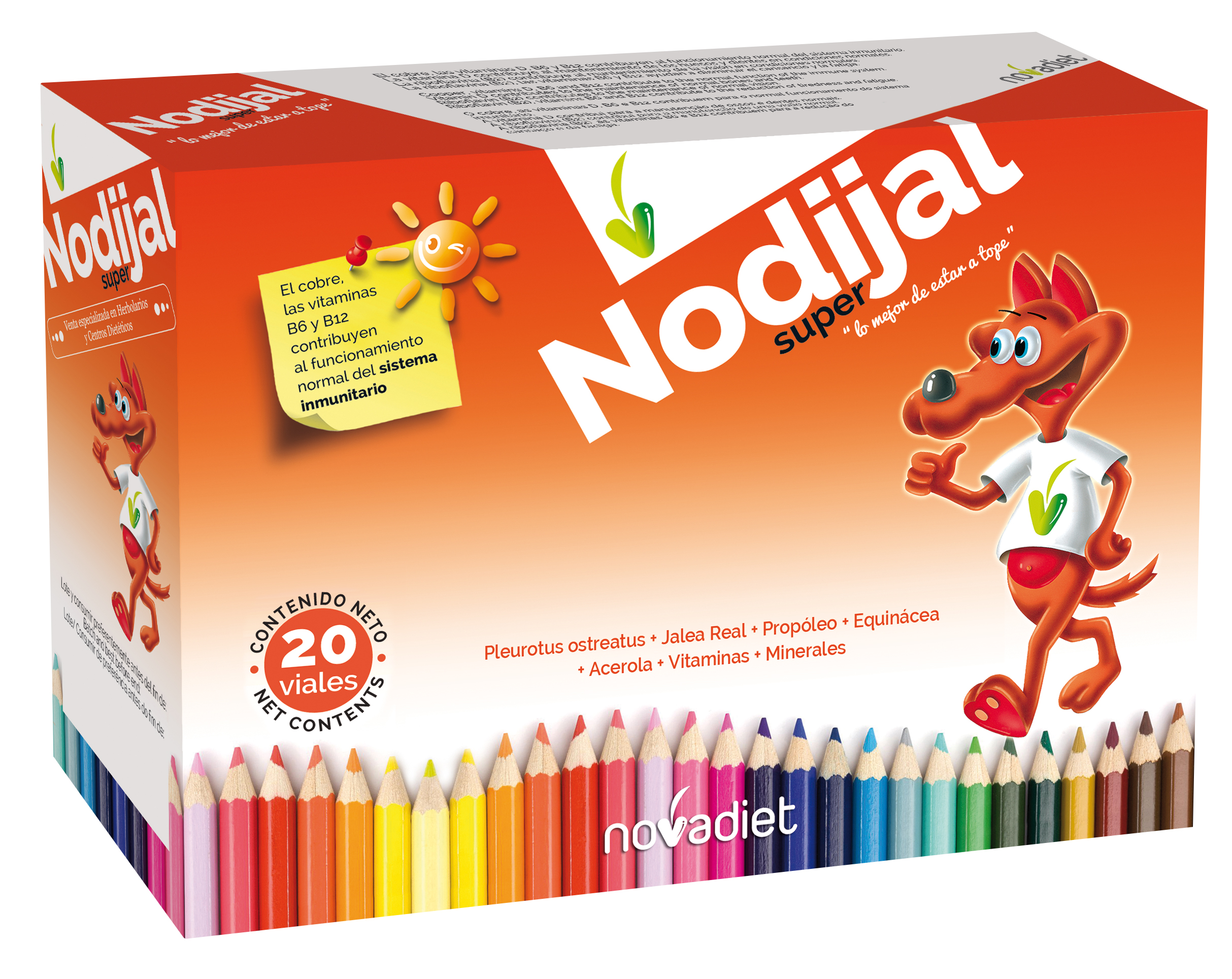 Novadiet Nodijal super, 20 frascos para injetáveis