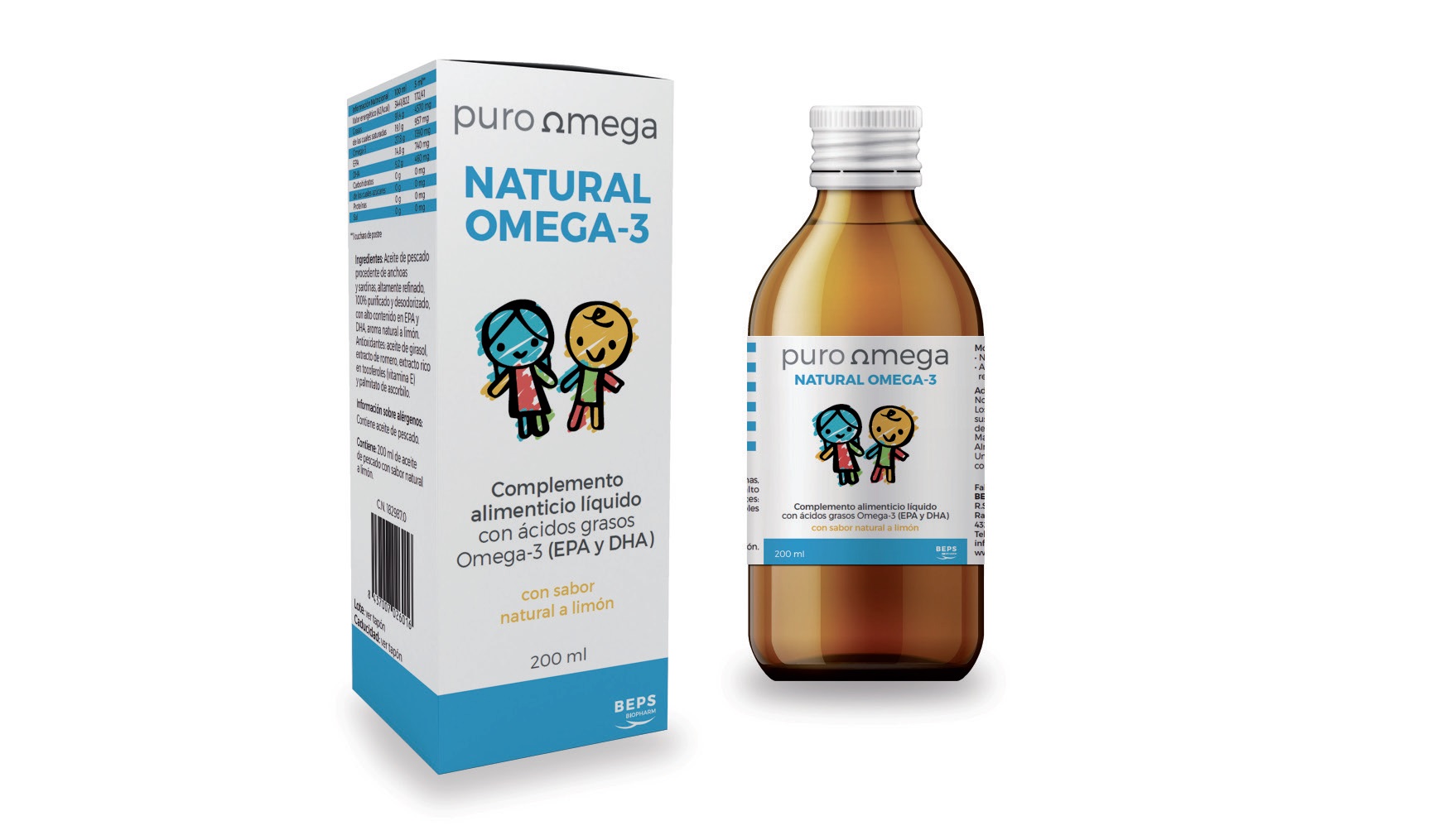 Pure Omega Natural Omega 3 Crianças, 200 ml