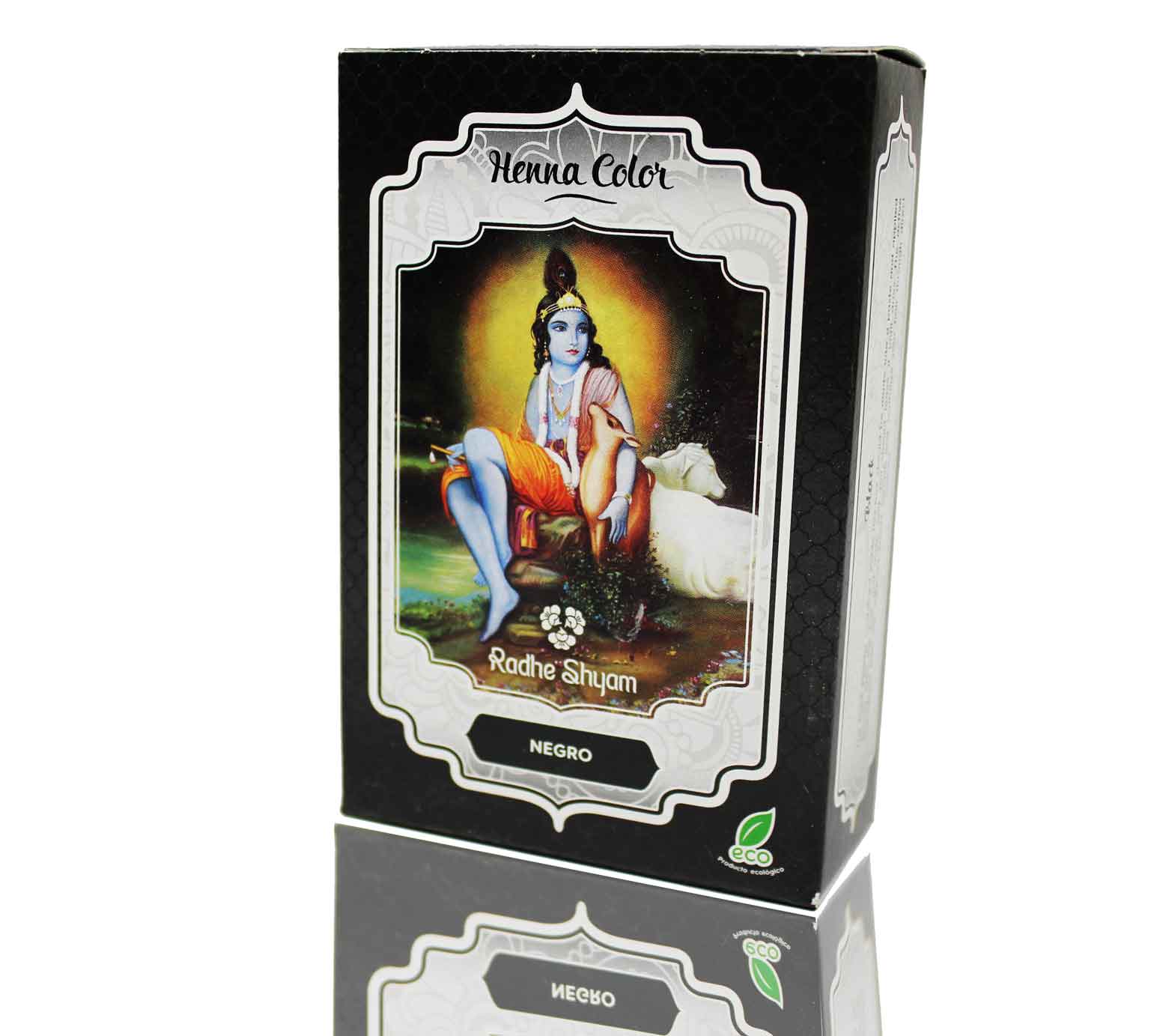 Radhe Shyam Henna polvo cor negro, 100 g