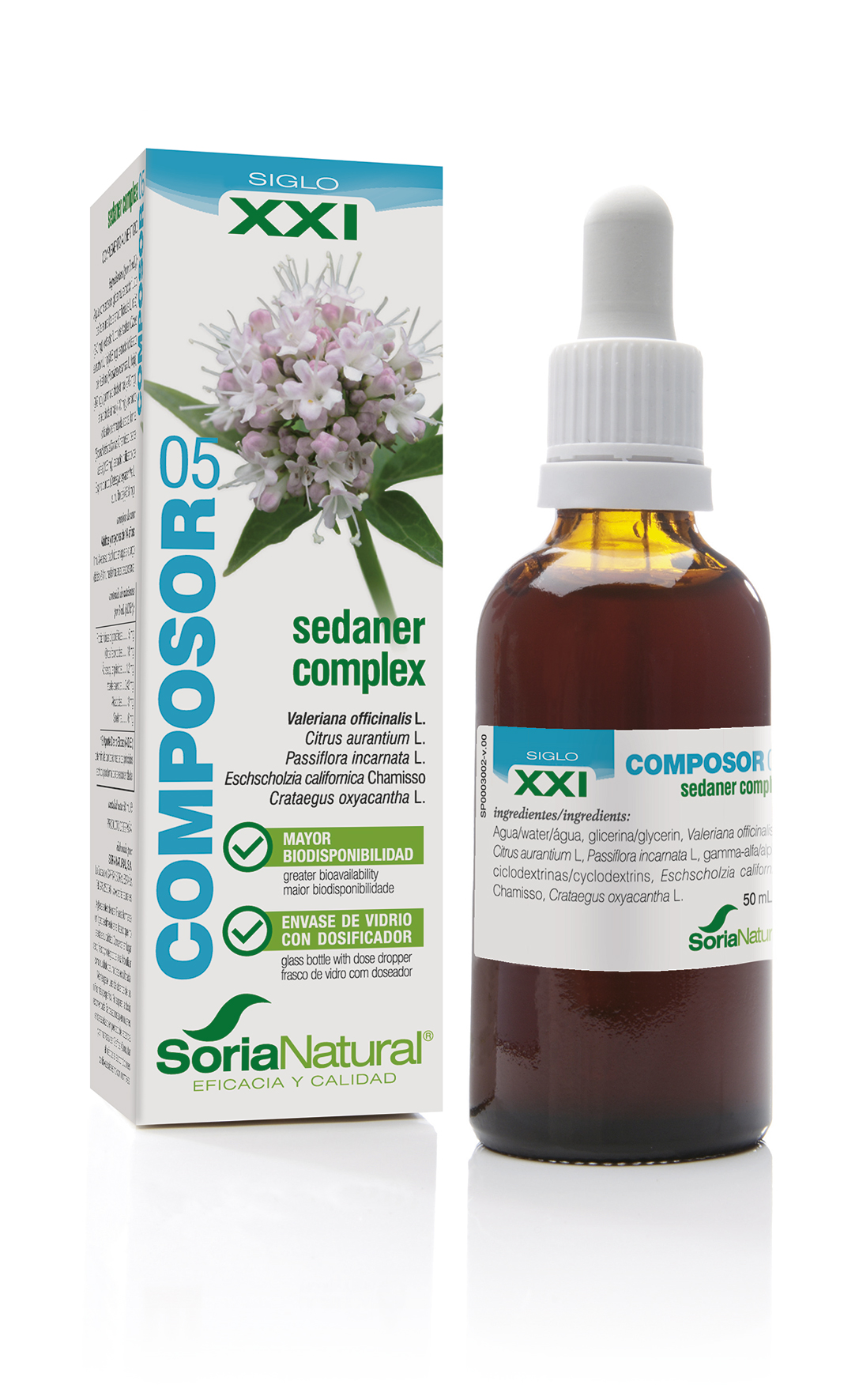 Soria Natural Siglo XXI Composor 05 complexo sedaner, 50 ml