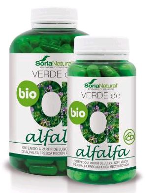 Alfafa Natural Soria Verde Orgânica 630 mg, 240 Cápsulas
