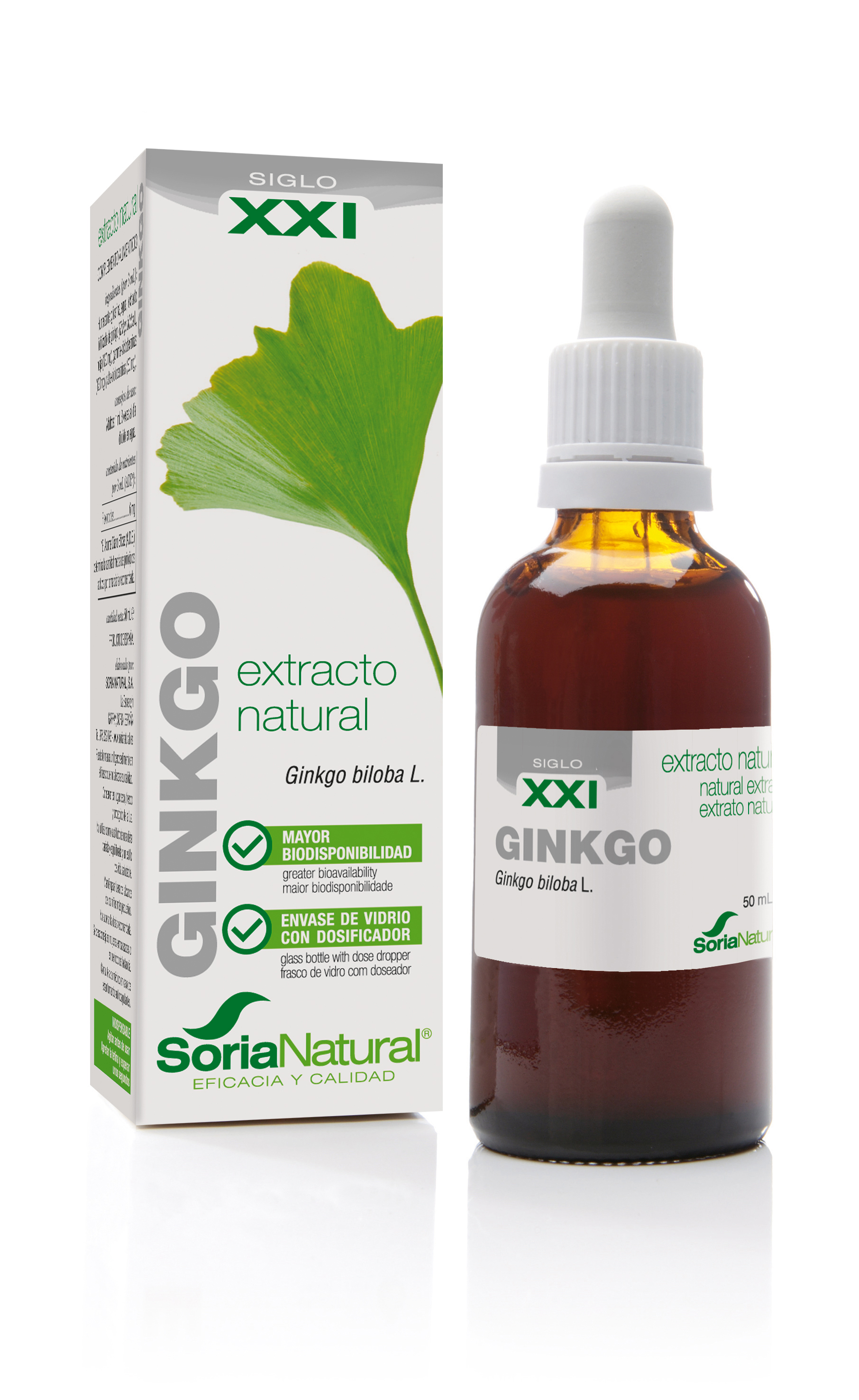 Soria Natural Siglo XXI Natural Ginkgo Biloba Extract, 50 ml