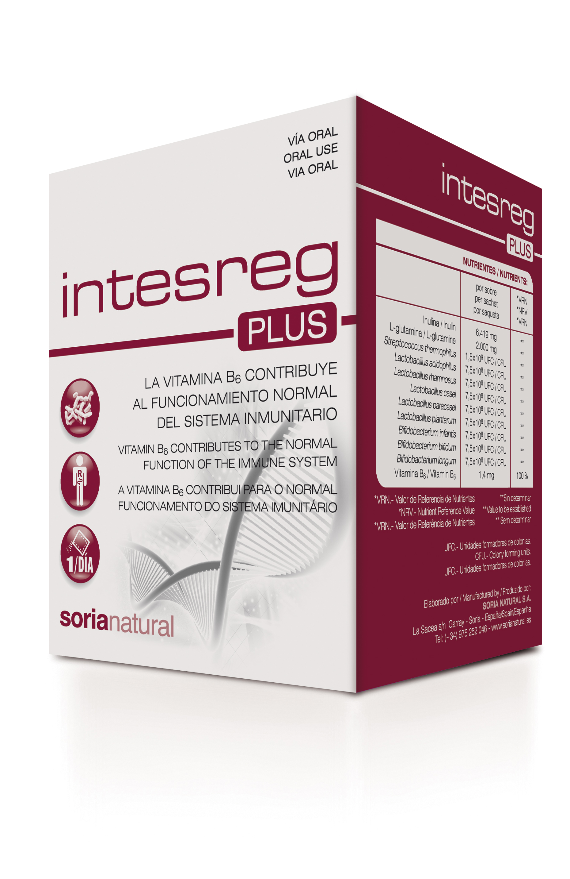 Soria Natural Intesreg Plus, 14 sachês