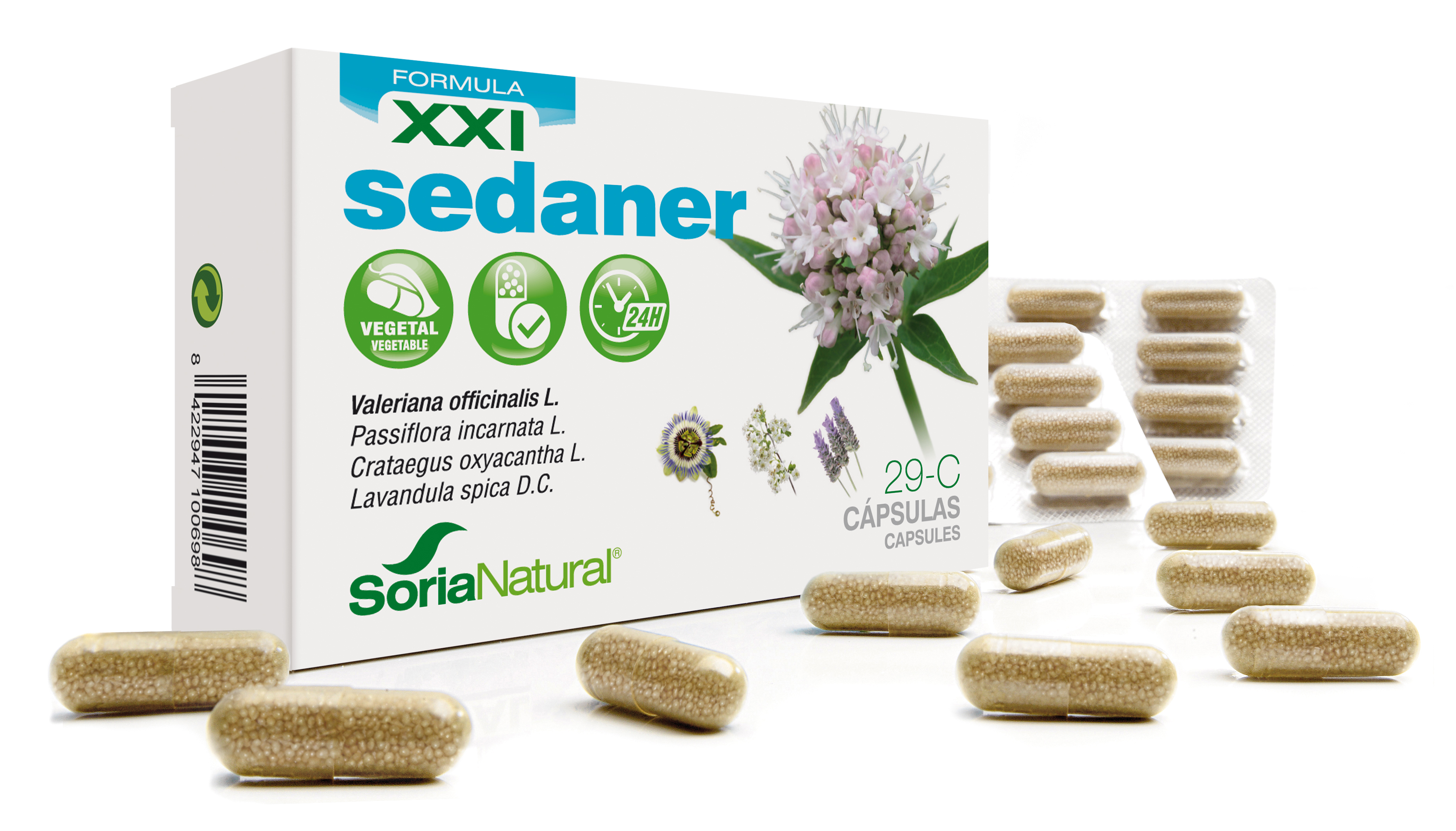 Soria Natural Formula XXI Sedaner 29-C, 30 Cápsulas