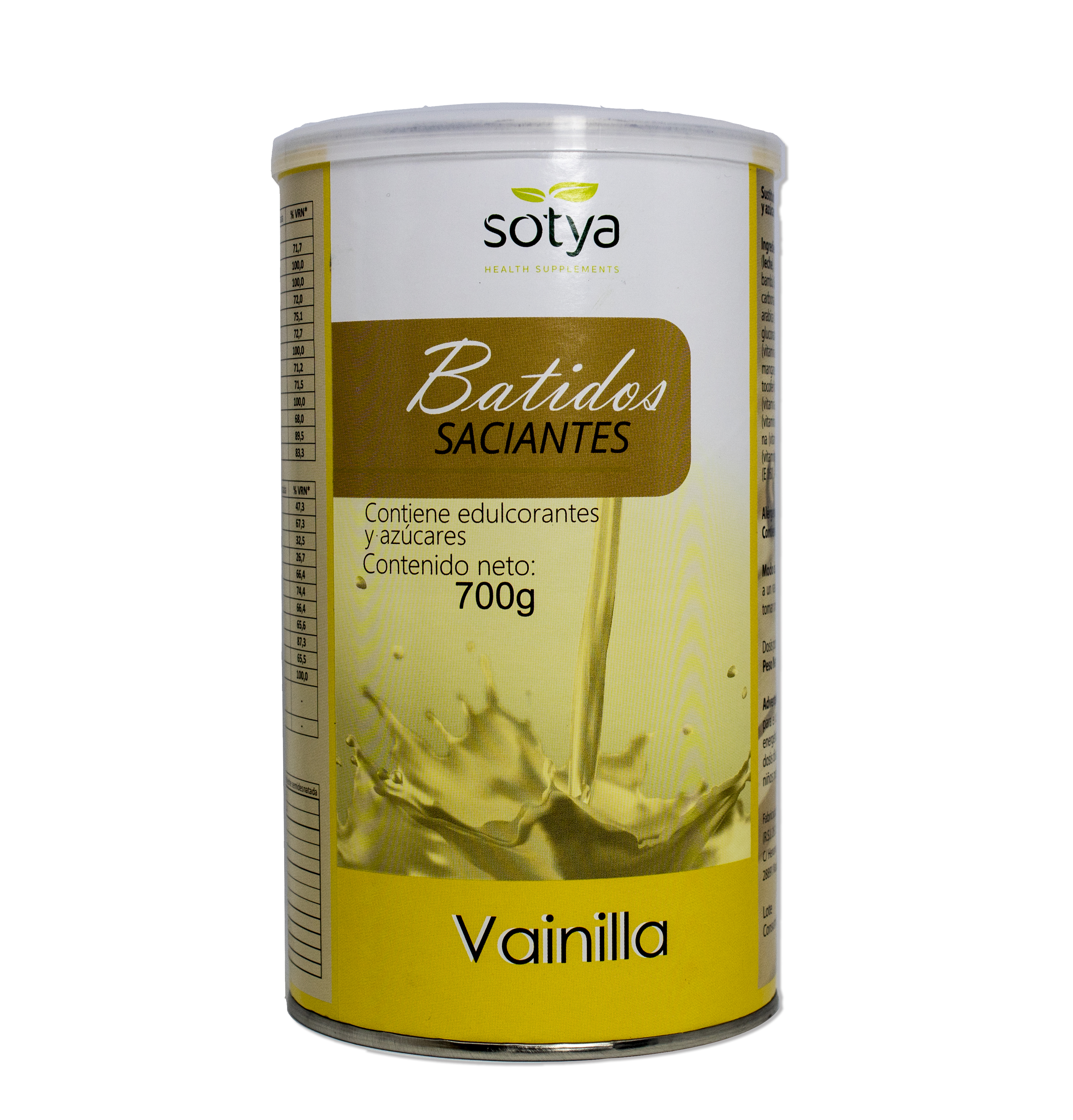 Sotya Vanilla Sabor Smoothies Satiating, 700 g