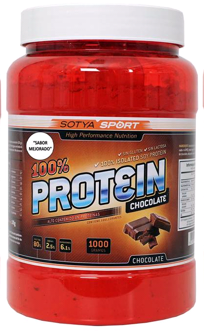 Sotya Sport Proteína Soja 100% Chocolate, 1kg.