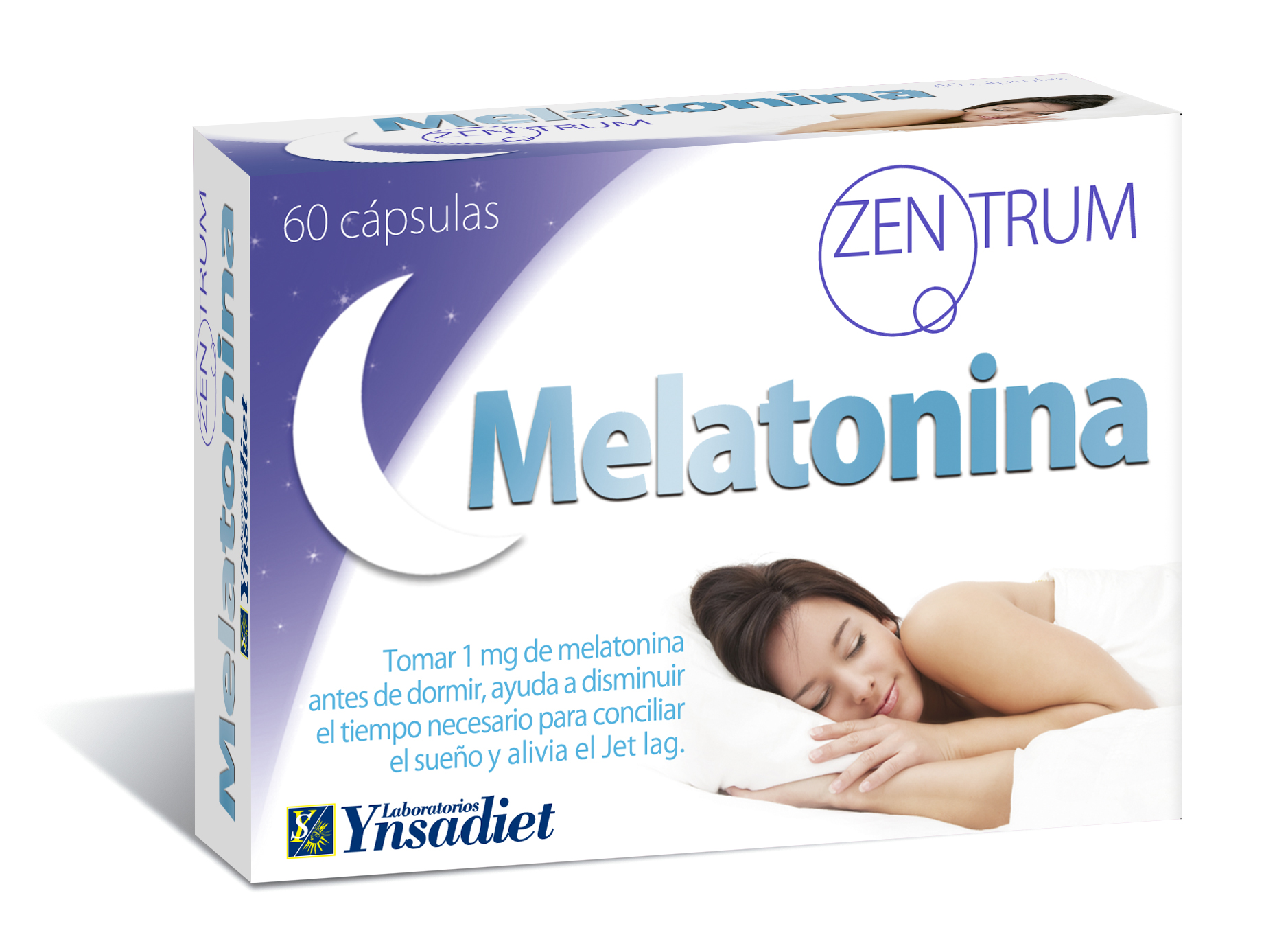 Ynsadiet Zentrum melatonina Sweet Dreams, 60 cápsulas