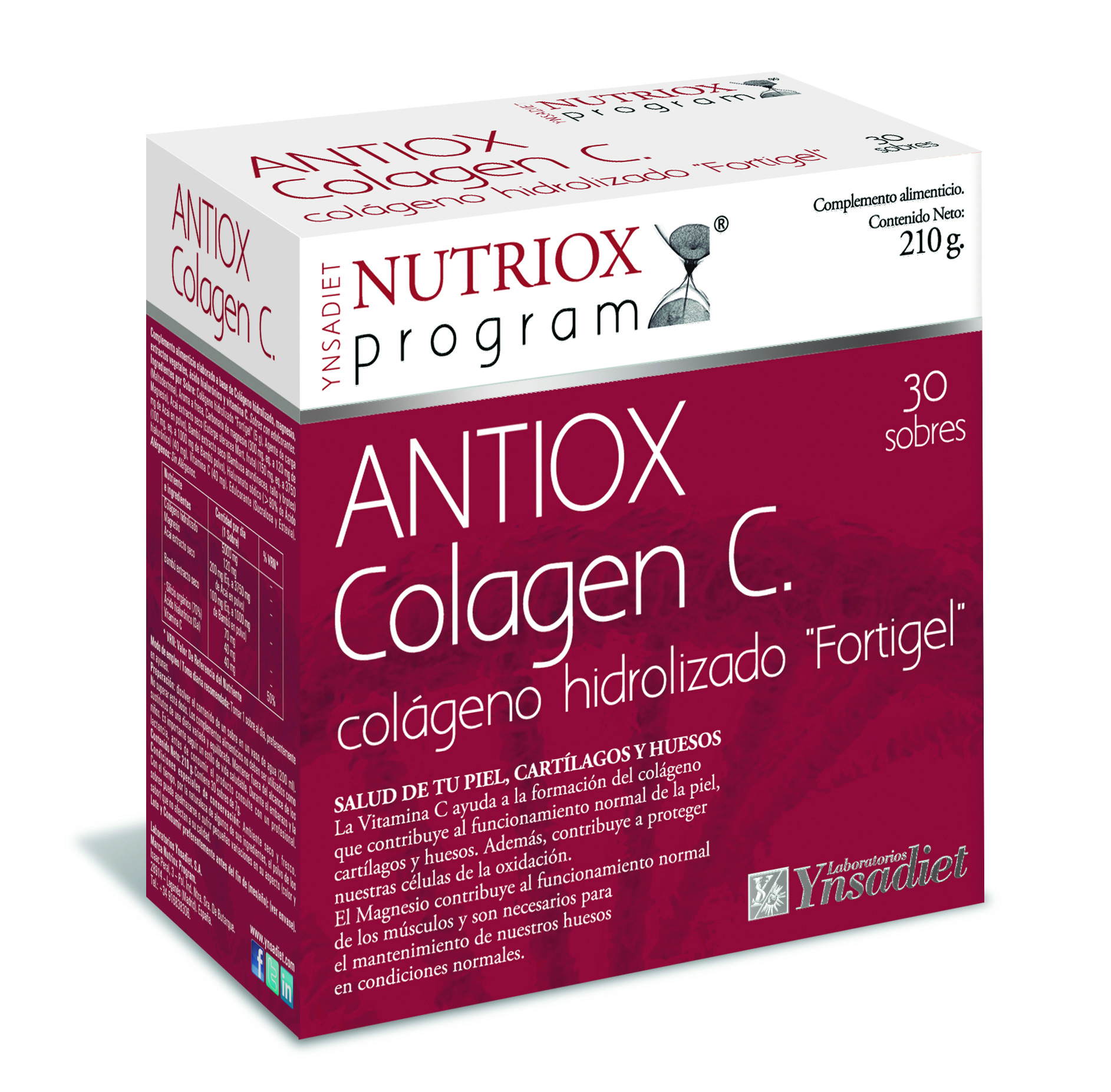 Ynsadiet Antiox Colagen C, 30 sóbrios