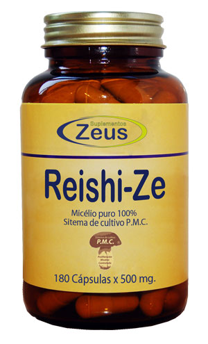 Suplementos Zeus Reishi-Ze, 180 cápsulas.