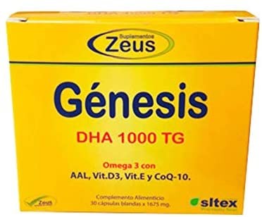 Zeus Genesis DHA 1000 TG, 60 cápsulas.