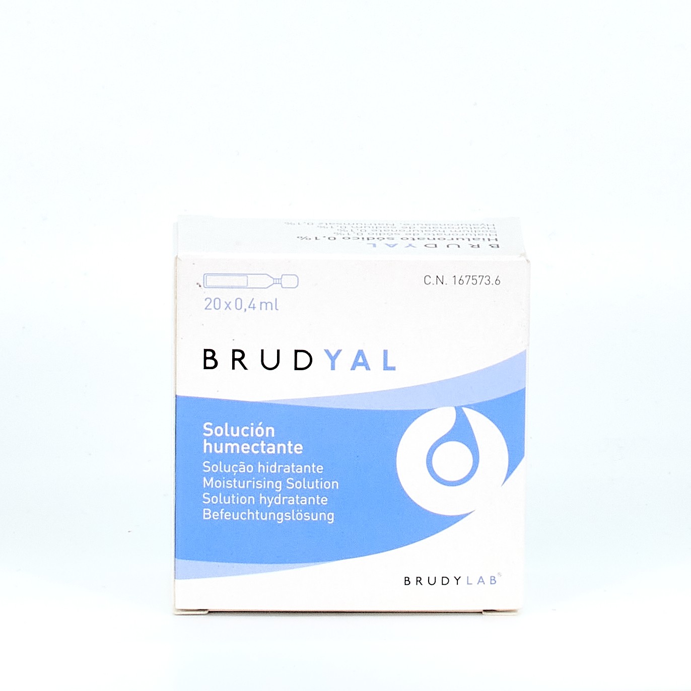 Solução Hidratante Brudyal, 20 doses únicas.