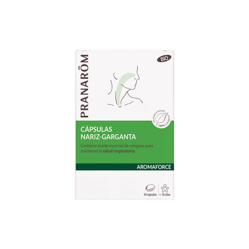 PRANAROM Aromaforce Nariz-Garganta, 30 cápsulas