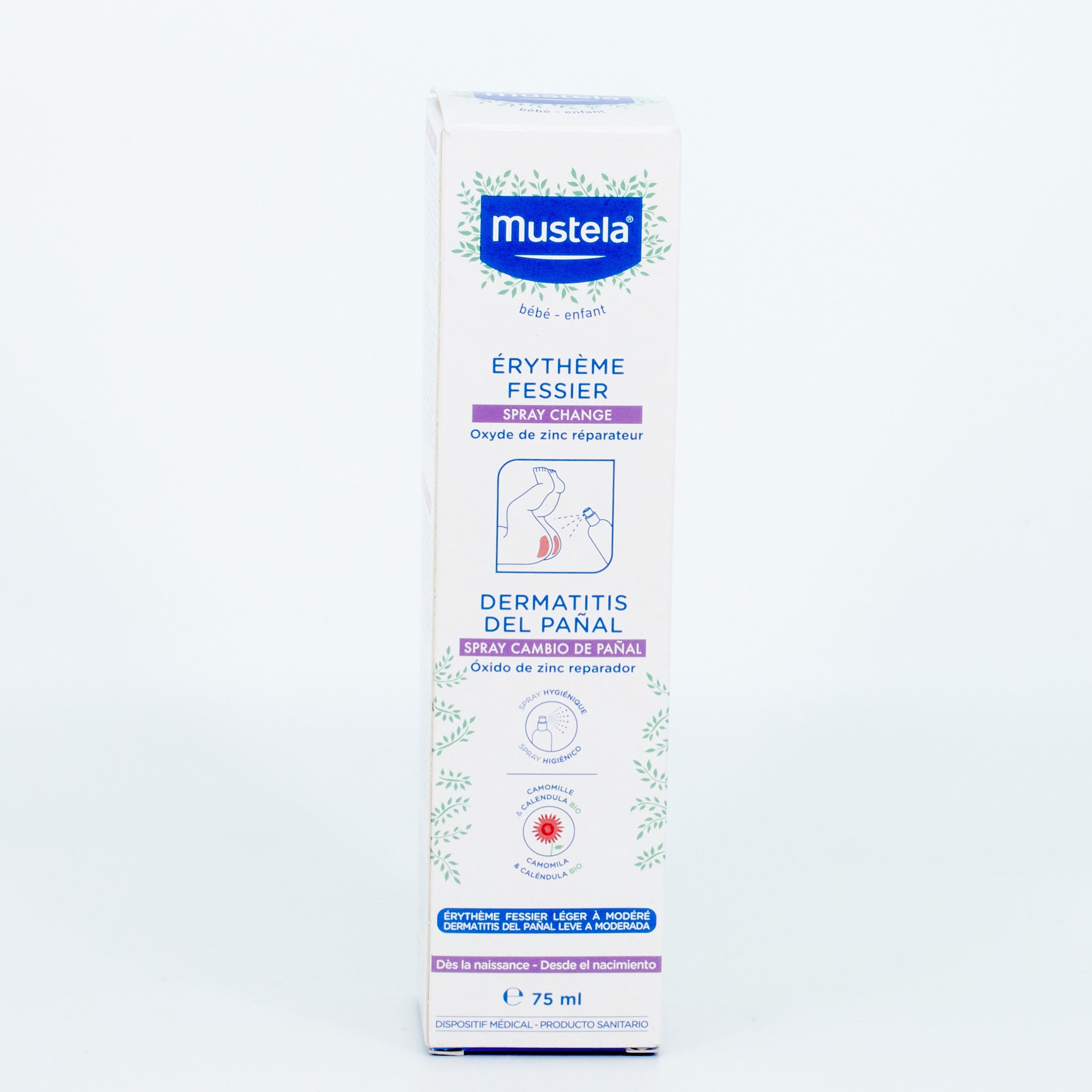 Mustela Fralda Troca Spray, 75 ml.