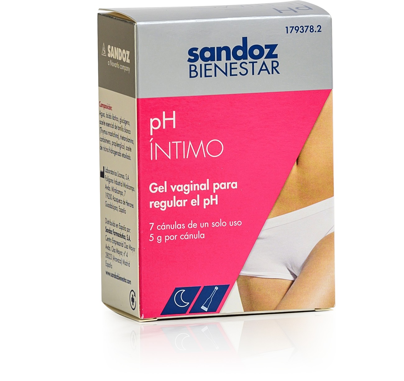 Sandoz Wellness pH Gel Íntimo, 7 cânulas