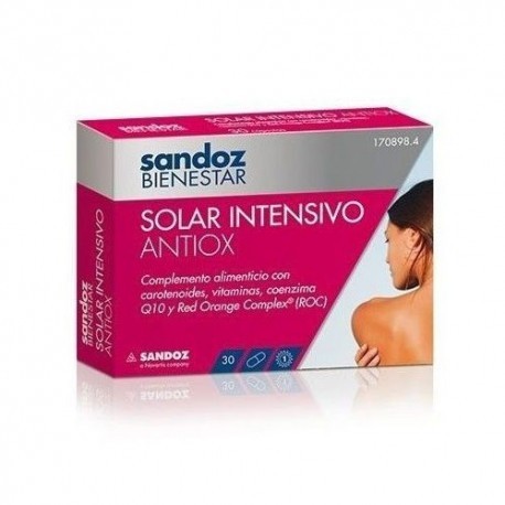 Sandoz Antiox Intensive Sun Wellness, 30 cápsulas