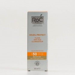 Roc Soleil-Protect SPF50+ Fluido Iluminador Anti-Envelhecimento, 50ml