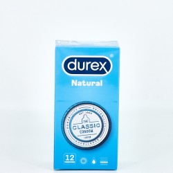 Preservativos Durex Natural Plus, 12U.