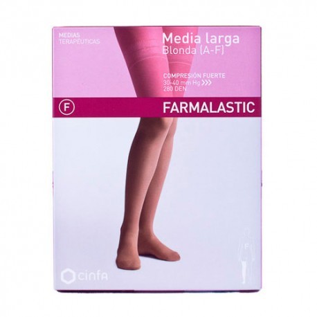 Farmalastic Long Tights Lace Compressão Tamanho forte M